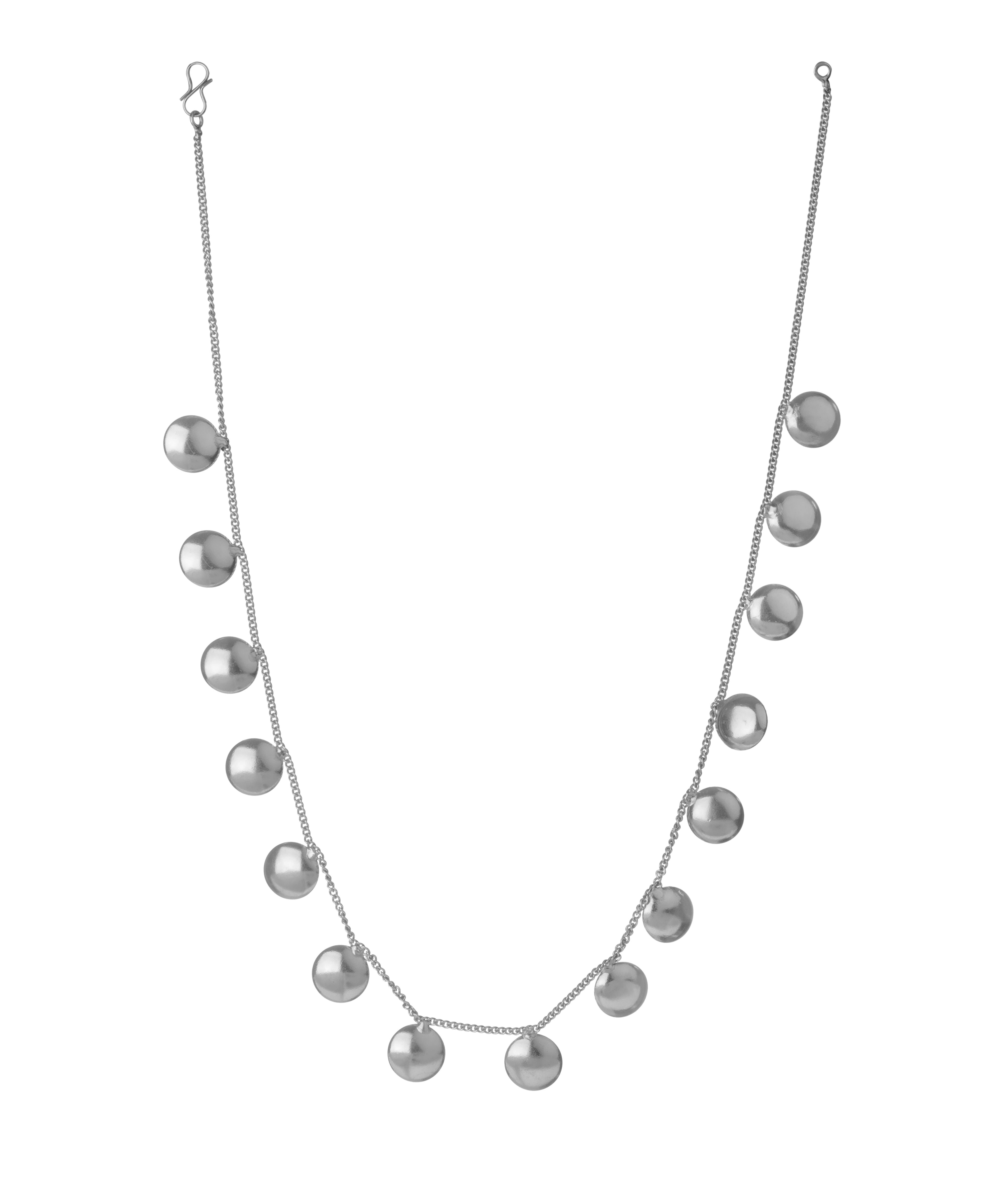 Minimalist Coin Disc Necklace with Matching Earring Set | Stylika