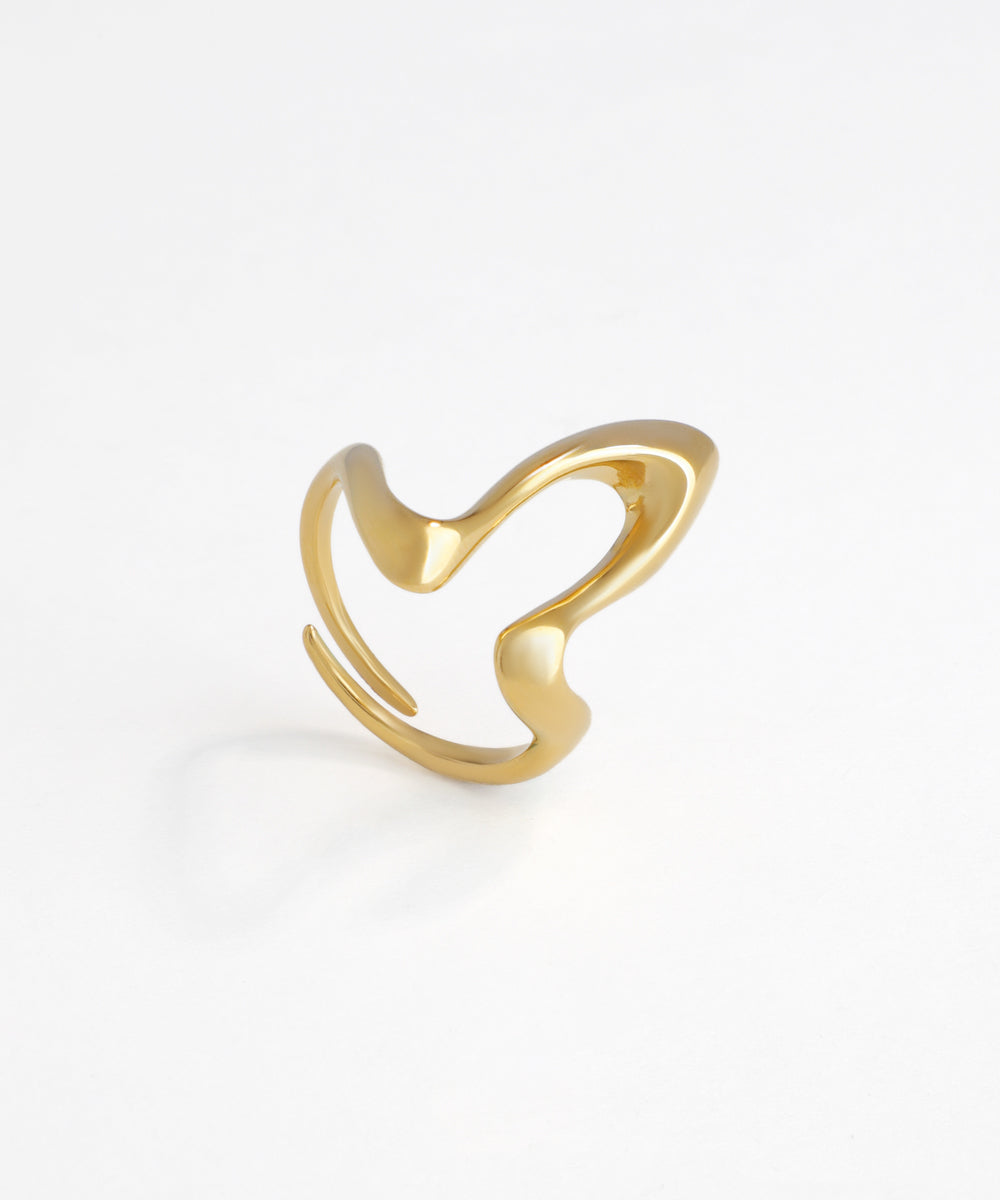 Modern Curve Open Ring | Stylika