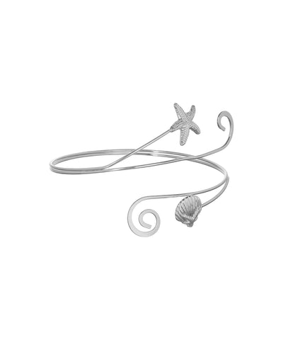 Ocean-Inspired Starfish Seashell Arm Cuff | Stylika