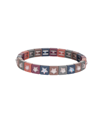 Starry Nights In Block: Espresso Lounge Bracelet | Stylika