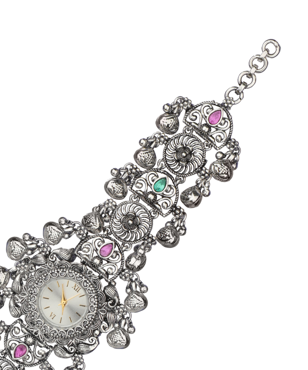 Statement bracelet watch for fusion and ethnic styling