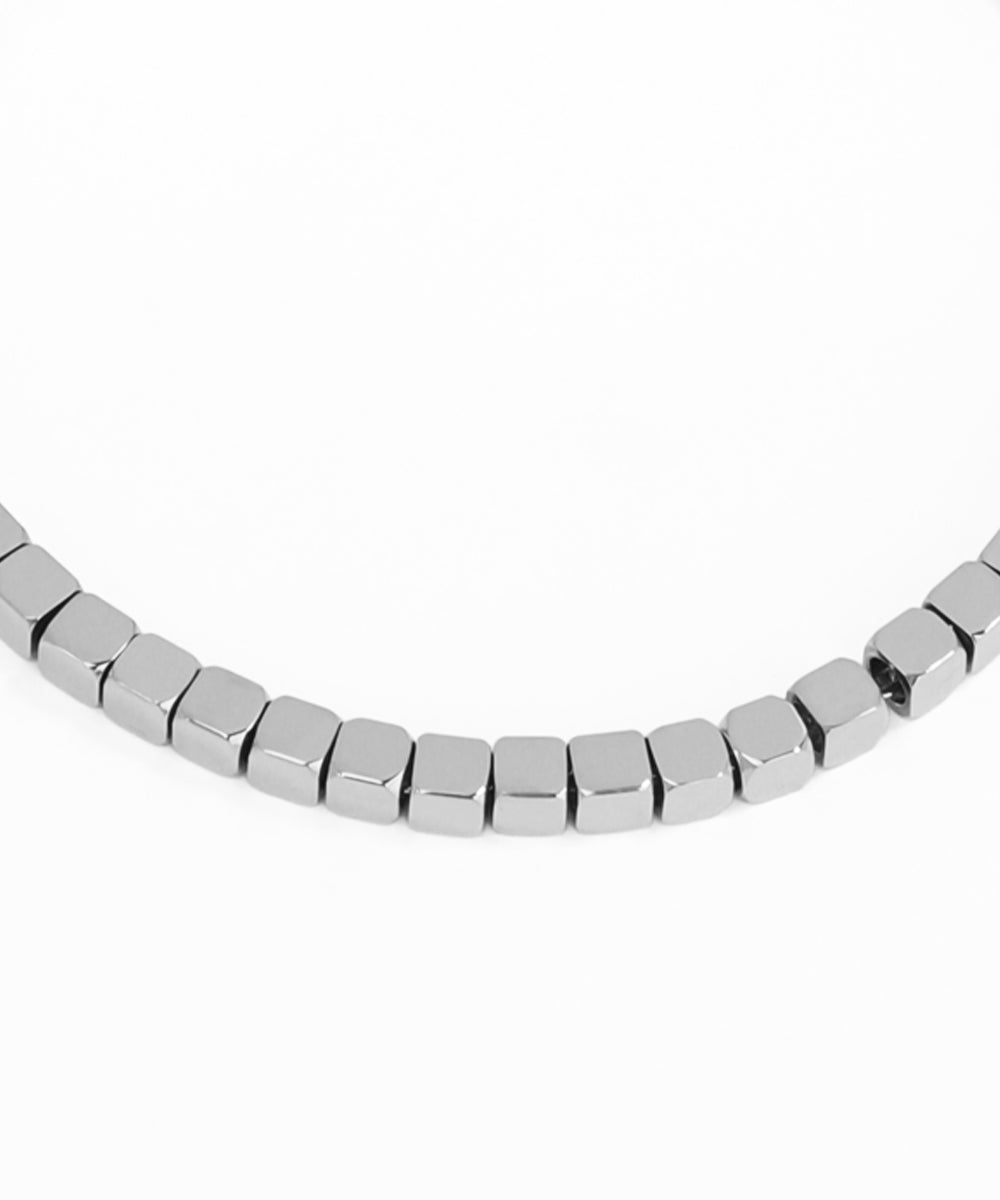 Modern Cube Bead Bracelet with Adjustable Fit | Stylika