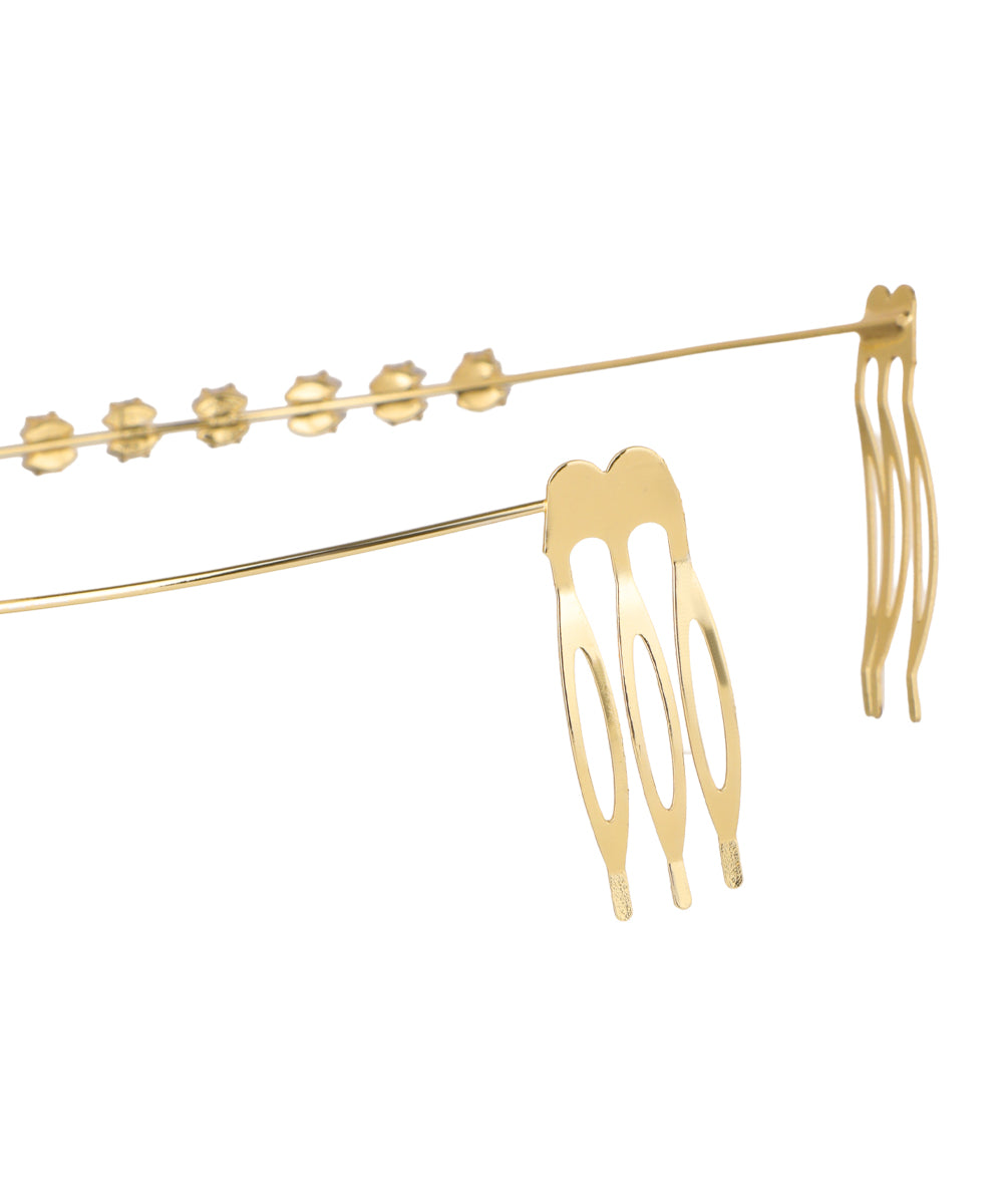 Drop Detail V-Shaped Tiara | Stylika