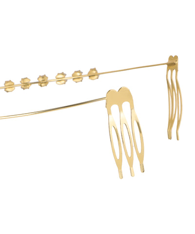 Drop Detail V-Shaped Tiara | Stylika