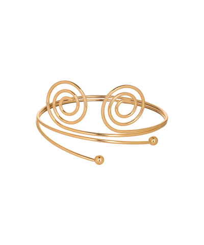 Spiral Motif Arm Cuff Detail | Stylika