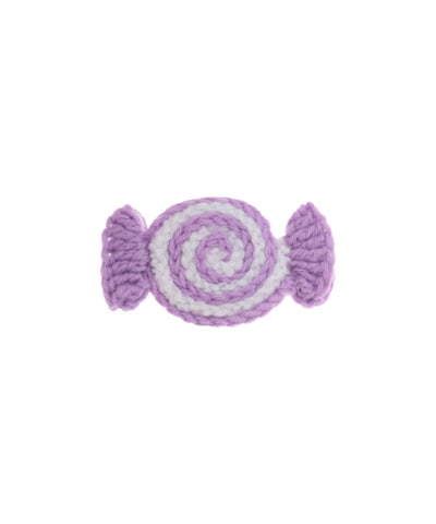 Playful Candy Swirl Crochet Hair Clip | Stylika