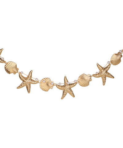Sea-Inspired Starfish & Shells Charm Waist Chain | Stylika
