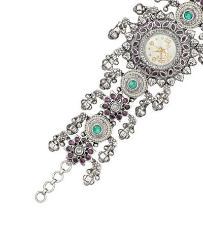 Heritage bracelet watch styled for festive ethnic attire