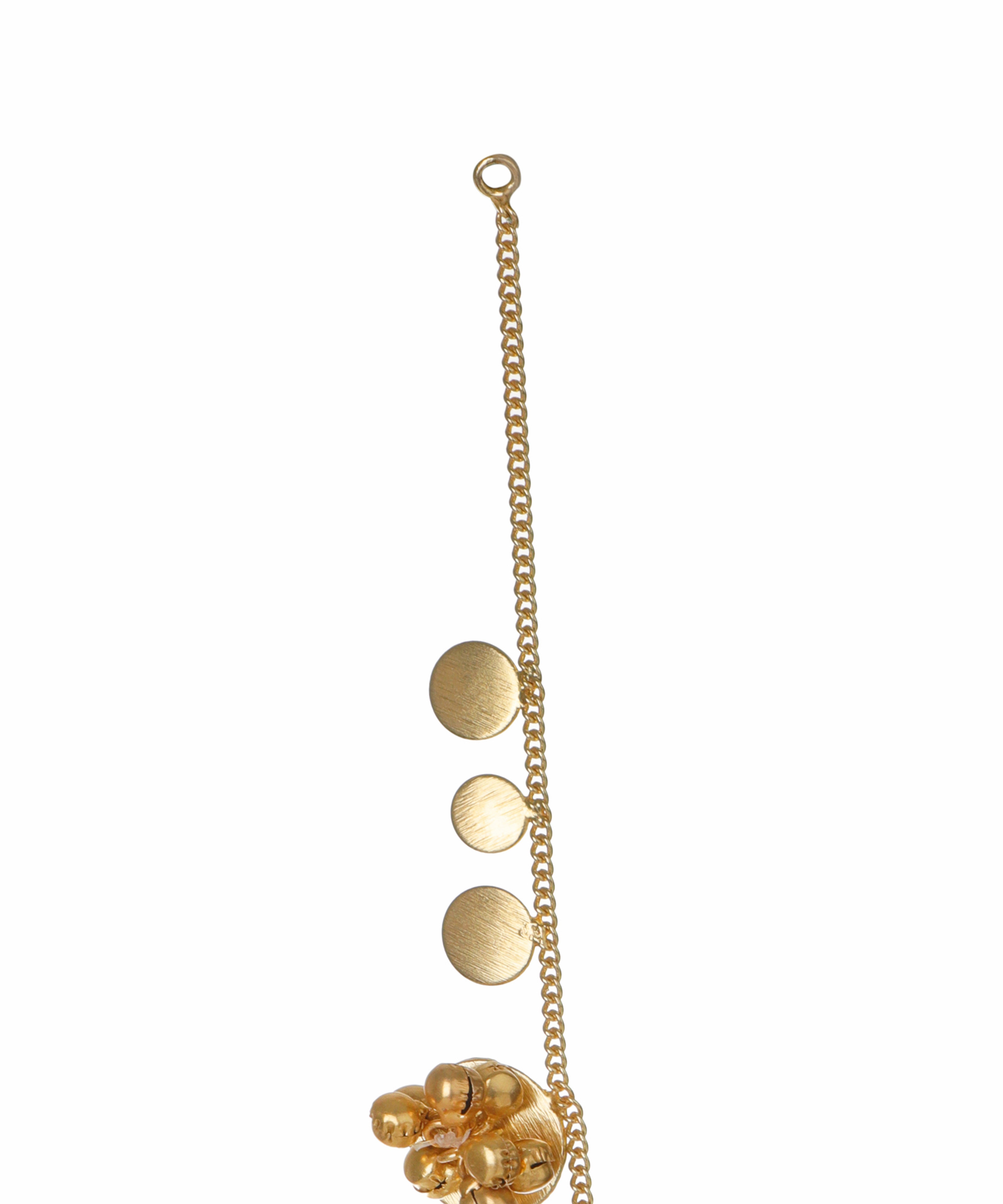 Beaded Floral Disc Necklace with Earring Set | Stylika