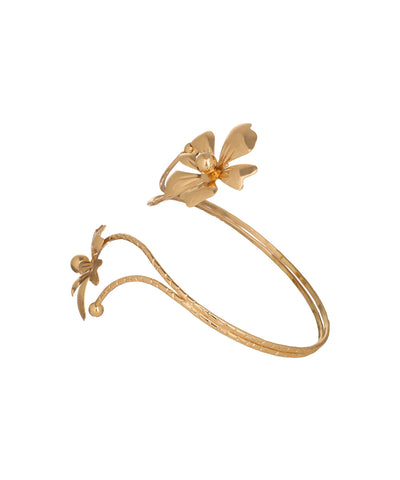 Floral Gardania Open Arm Cuff | Stylika
