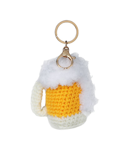 Beer Happy Crochet Mug Bag Charm | Stylika