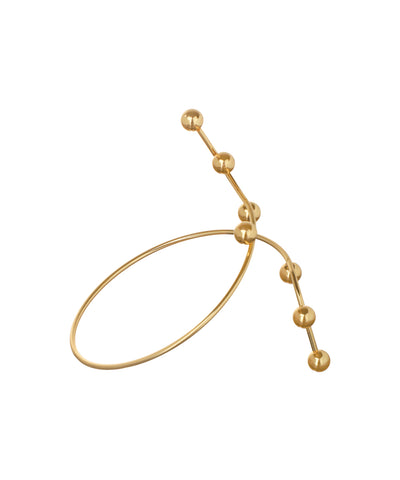 Sculptural Winding Arm Cuff with Ball Accents | Stylika