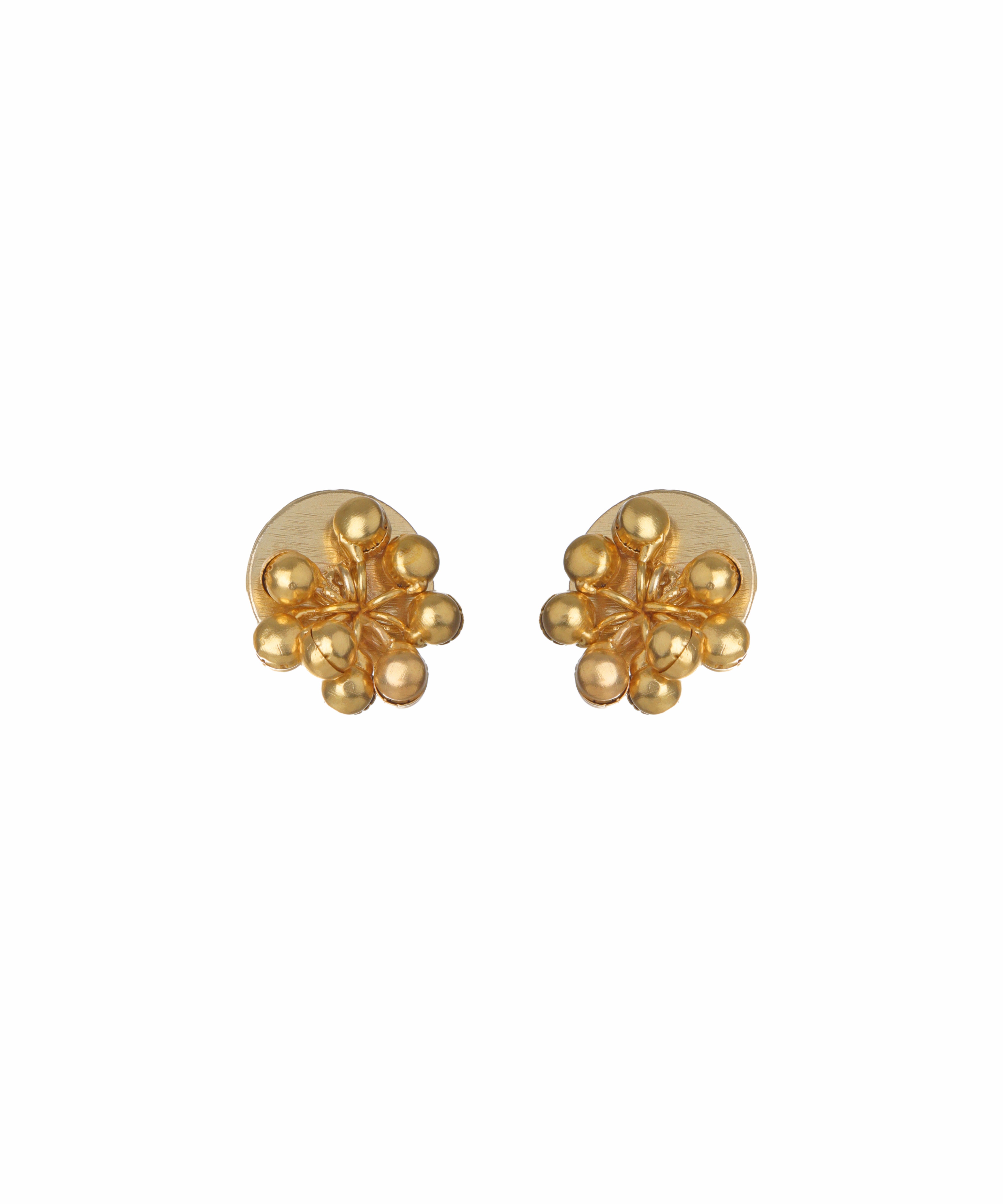 Beaded Floral Disc Necklace with Earring Set | Stylika