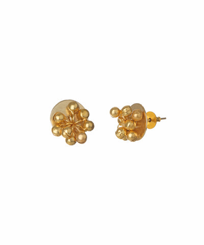 Beaded Floral Disc Necklace with Earring Set | Stylika
