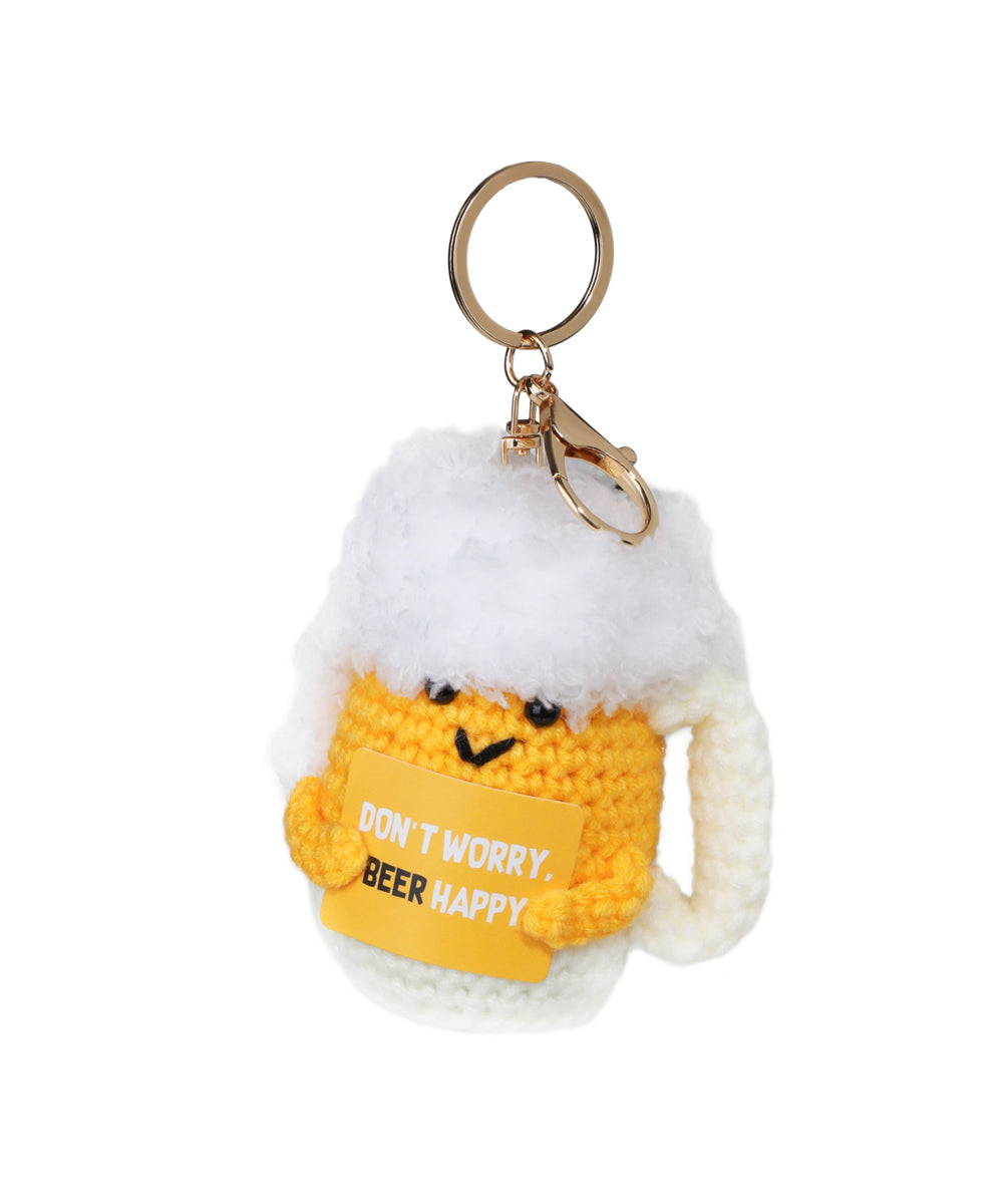 Beer Happy Crochet Mug Bag Charm | Stylika