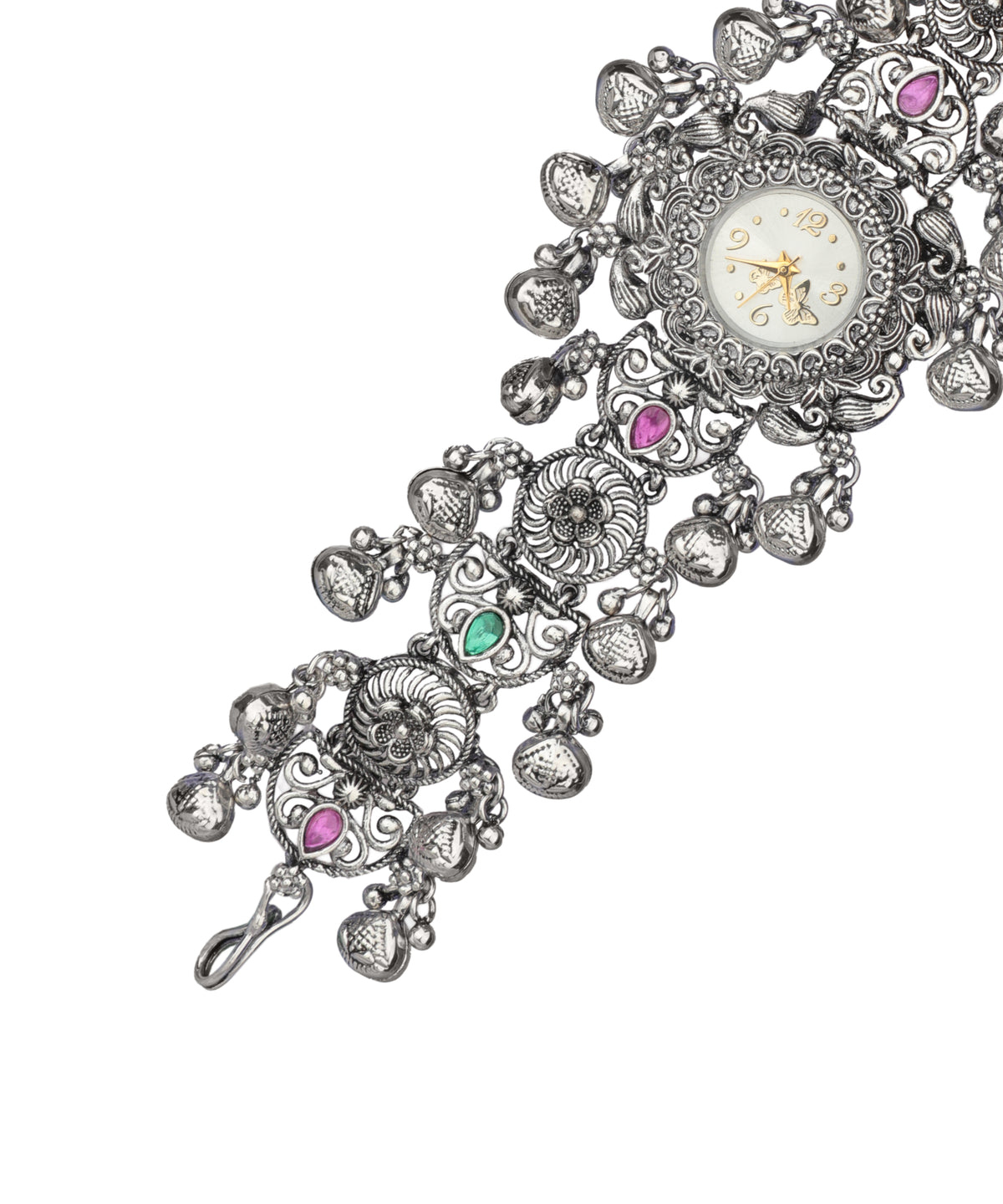 Heritage bracelet watch with decorative stone embellishments