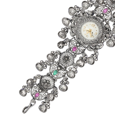Heritage bracelet watch with decorative stone embellishments