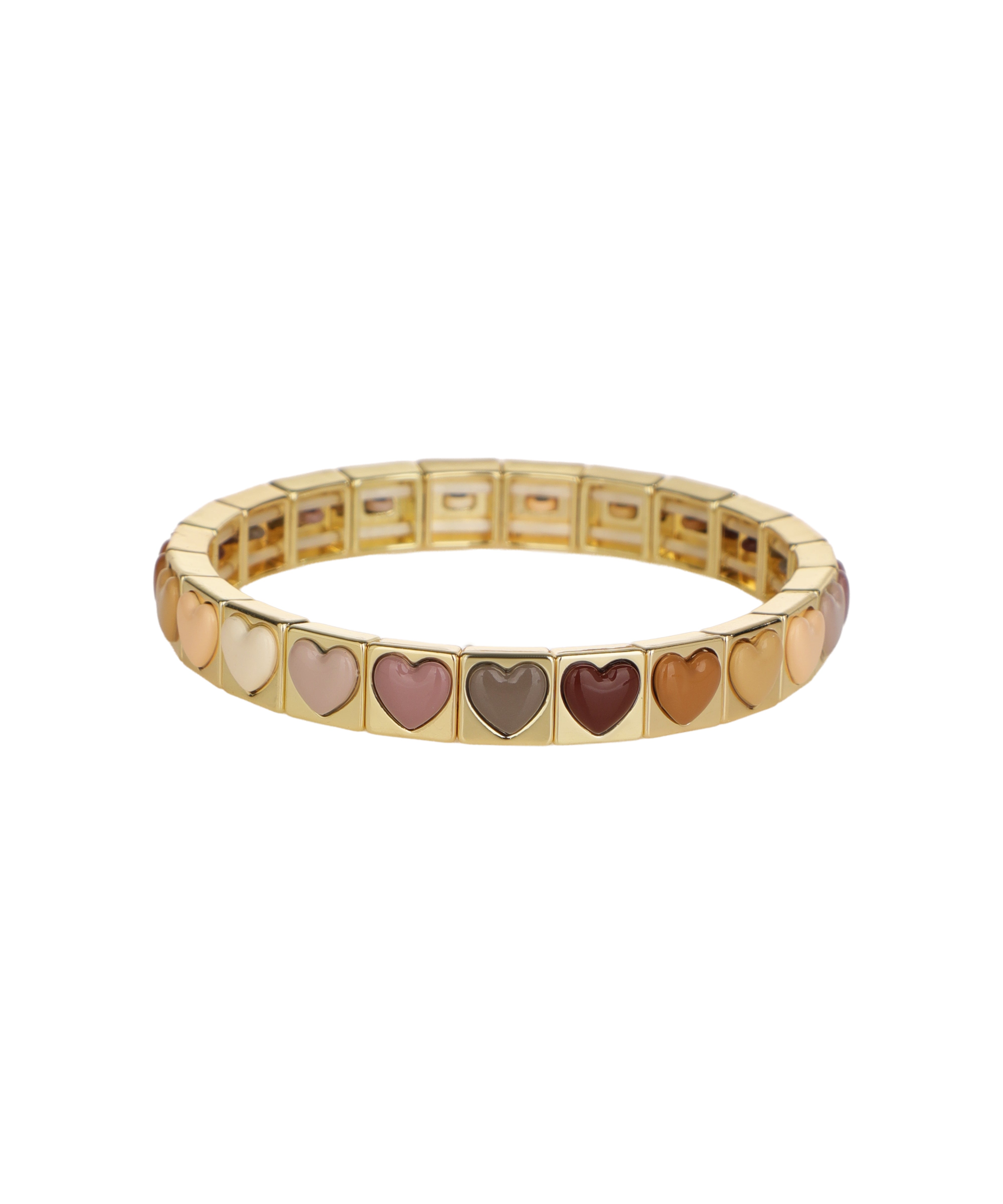 Love Letters In Block: Café Au Lait Bracelet | Stylika