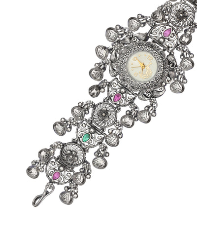 Heritage bracelet watch with decorative stone detailing