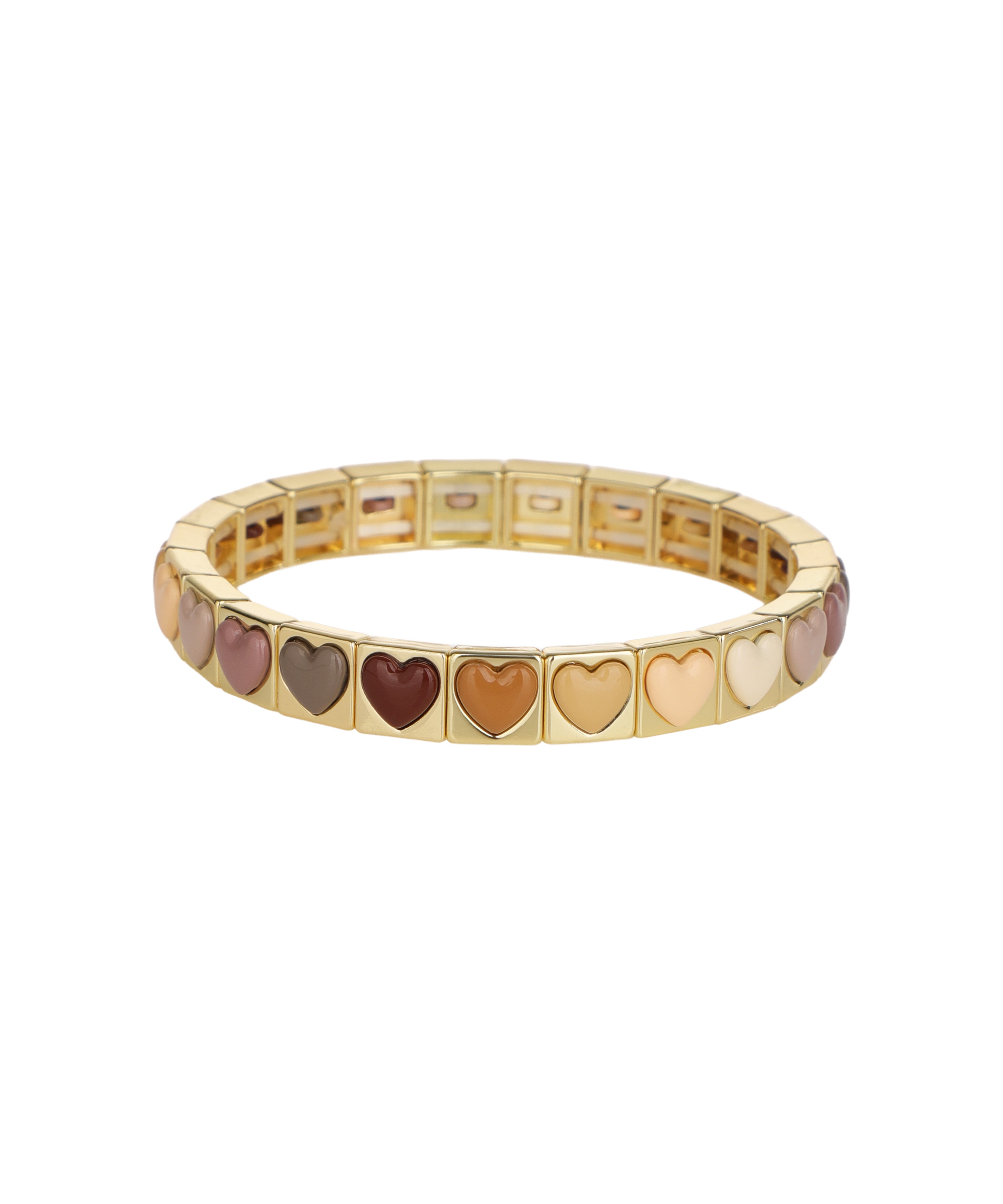 Love Letters In Block: Café Au Lait Bracelet | Stylika