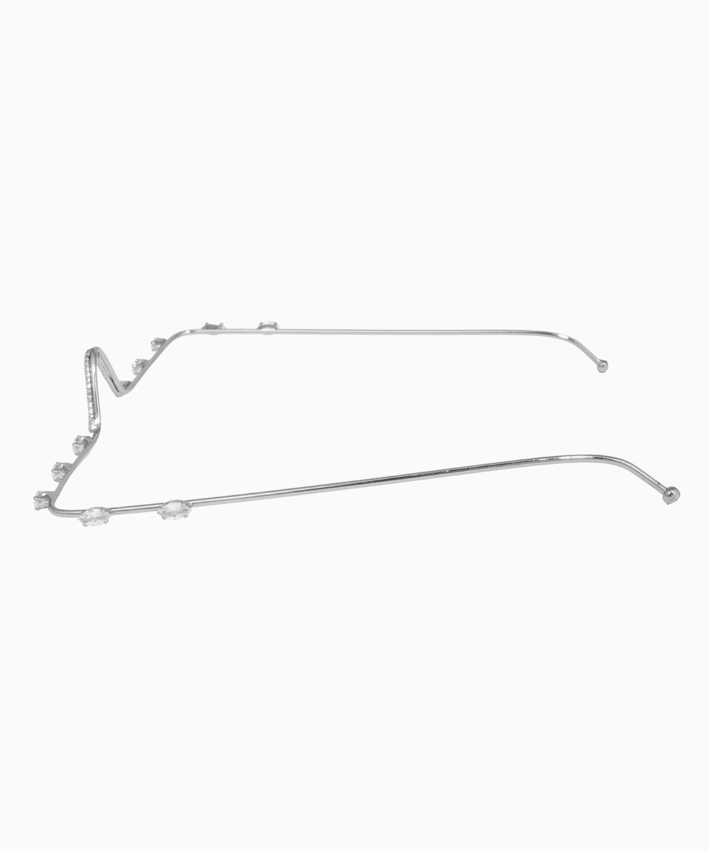 Wavy Embellished Contour Facelet | Stylika
