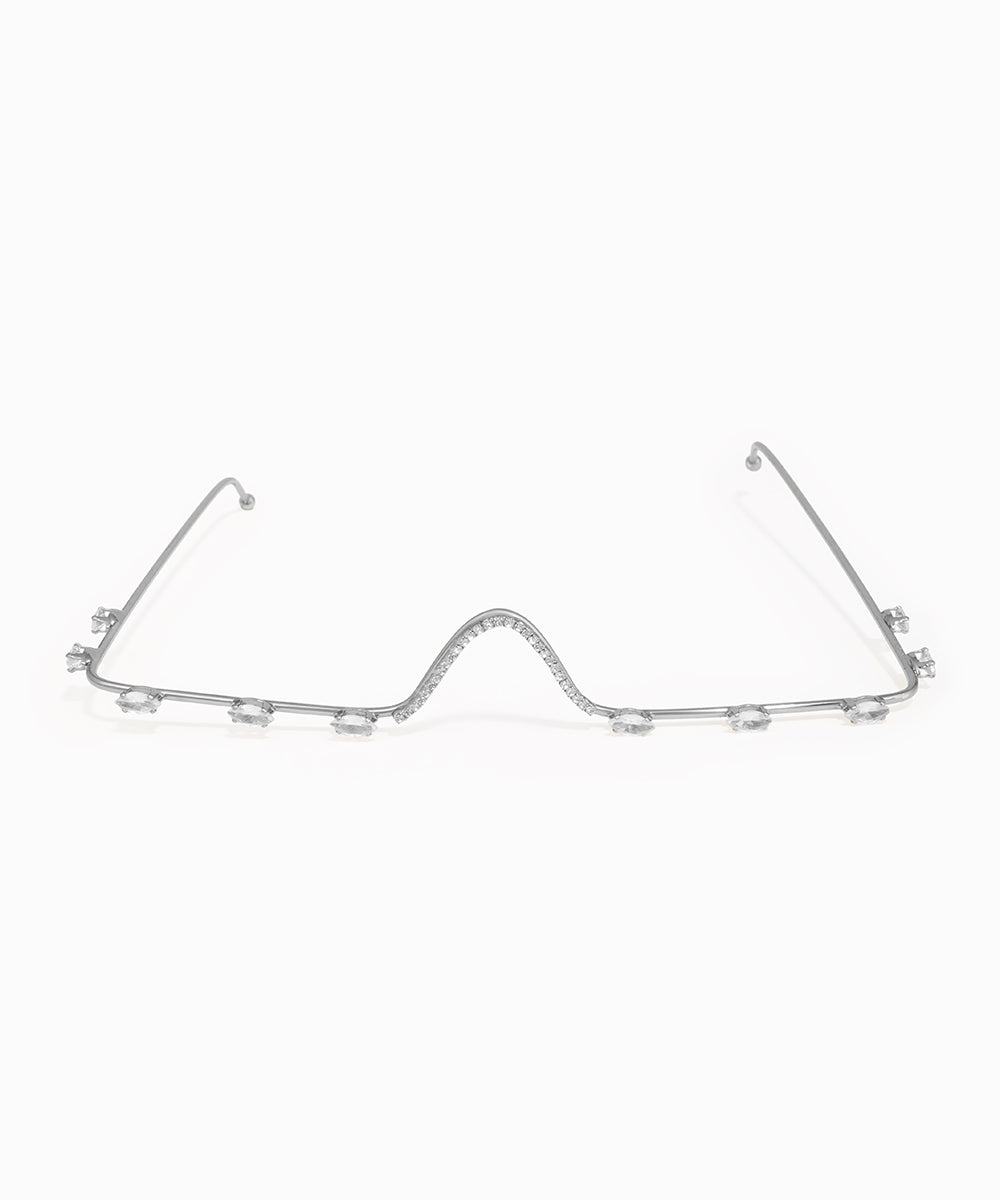 Wavy Embellished Contour Facelet | Stylika