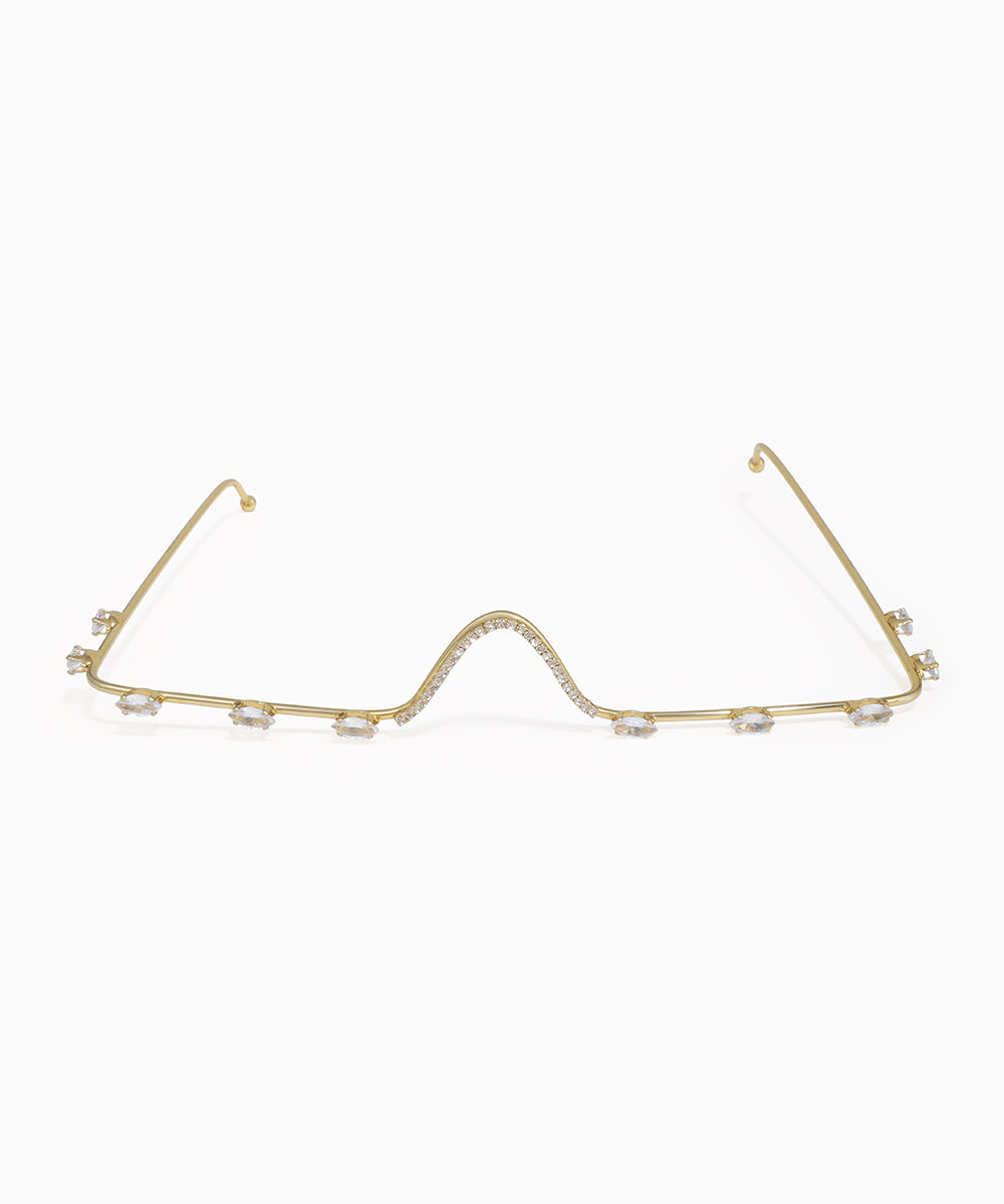 Wavy Embellished Contour Facelet | Stylika