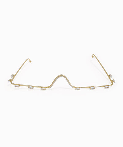 Wavy Embellished Contour Facelet | Stylika