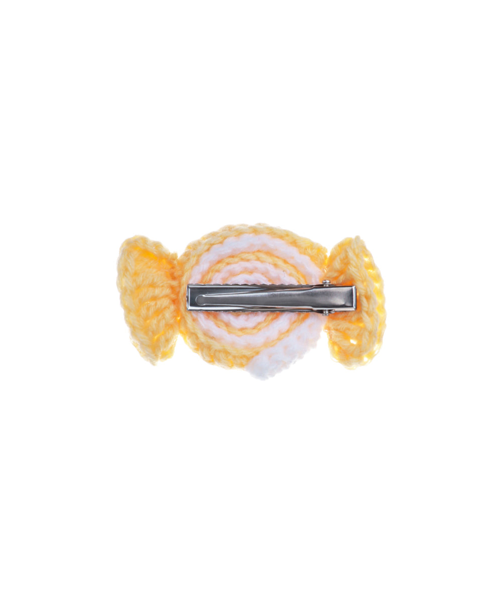 Playful Candy Swirl Crochet Hair Clip | Stylika