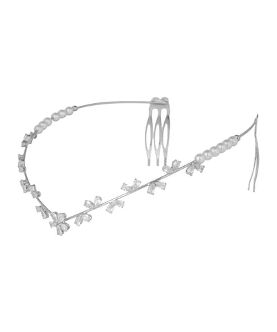Floral Vine Motif Hair Tiara Accessory | Stylika