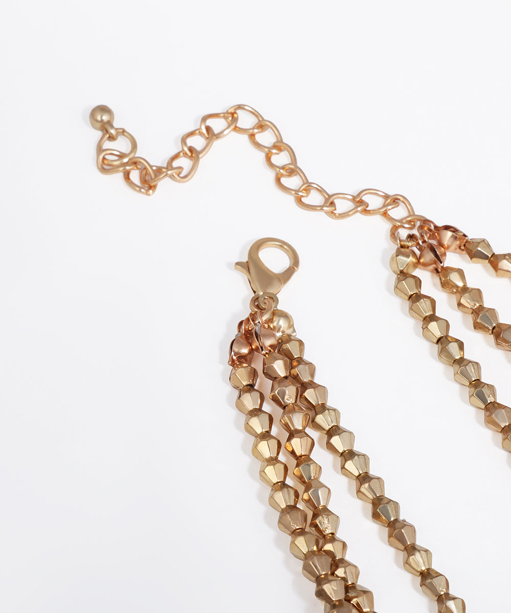 Cascading Leaf Charm Layered Necklace | Stylika