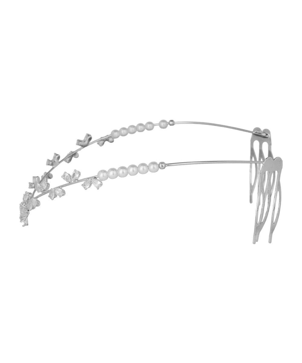 Floral Vine Motif Hair Tiara Accessory | Stylika