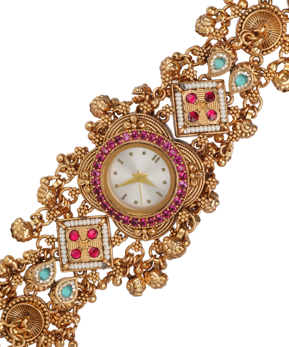 Vaidehi Regal Heritage Watch Bracelet | Stylika 
