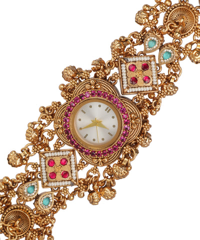 Vaidehi Regal Heritage Watch Bracelet | Stylika 