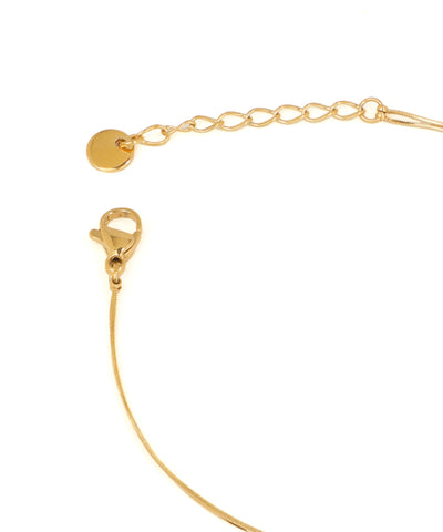 Slender Chain Bracelet with Polished Oval Beads | Stylika