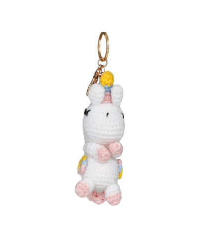 Whimsical Unicorn Design Crochet Bag Charm | Stylika