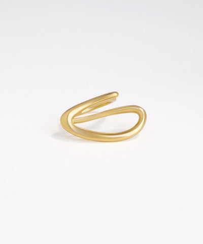 Contemporary Sculptural Open Loop Ring | Stylika