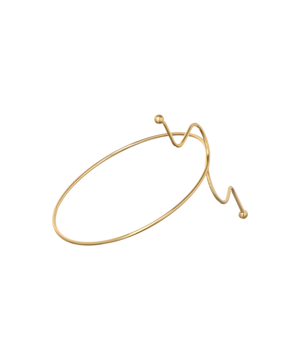 Distinctive Abstract Winding Statement Arm Cuff | Stylika