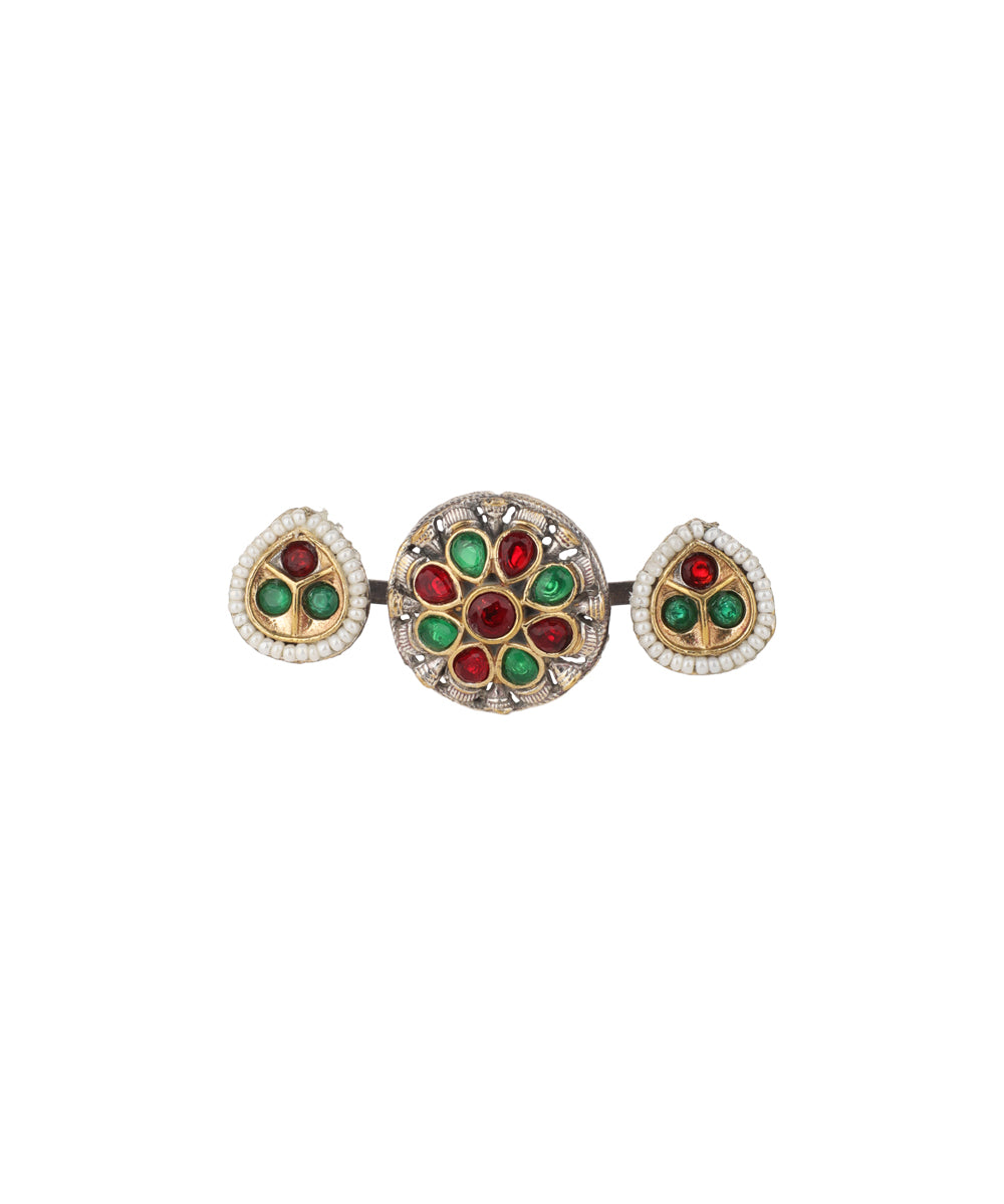 Petal Medallion Trio Ring | Stylika