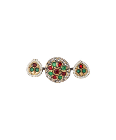 Petal Medallion Trio Ring | Stylika