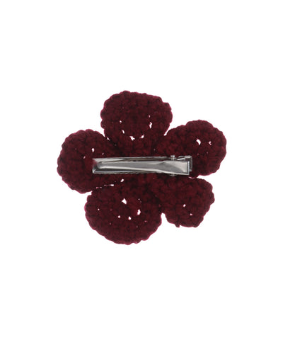 Textured Floral with Pearl Crochet Hair Clip| Stylika