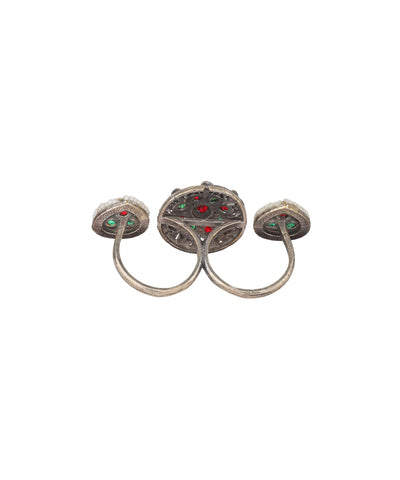 Petal Medallion Trio Ring | Stylika