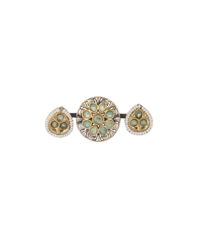 Petal Medallion Trio Ring | Stylika