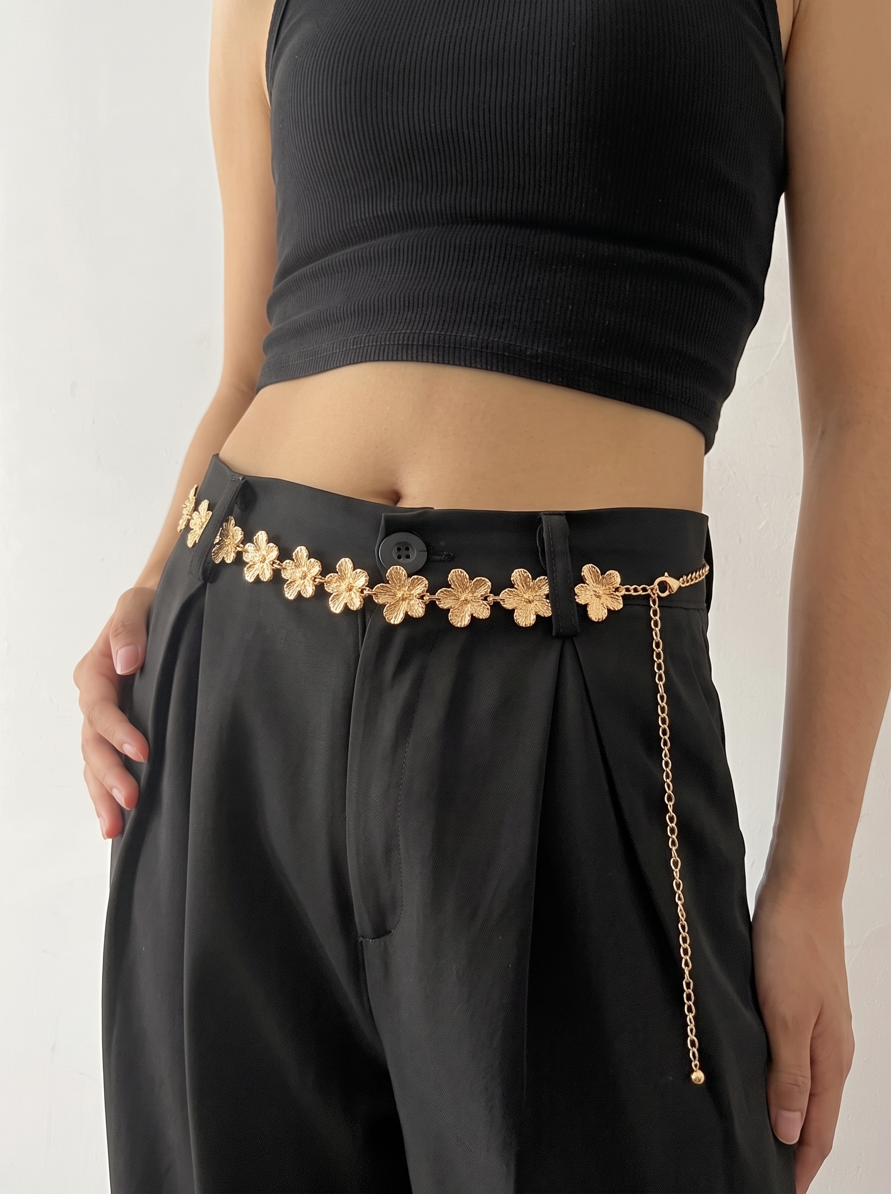 Delicate Petal Waist Chain | Stylika