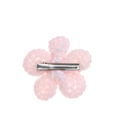 Textured Floral with Pearl Crochet Hair Clip| Stylika