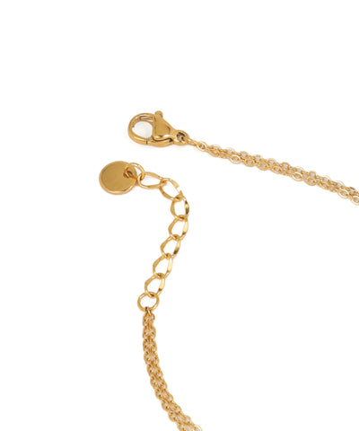 Subtle Layered Bracelet with Star & Stone Charms | Stylika