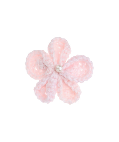 Textured Floral with Pearl Crochet Hair Clip| Stylika