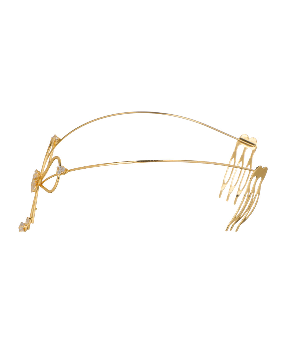 Bow and Floral Detail Tiara Headpiece | Stylika