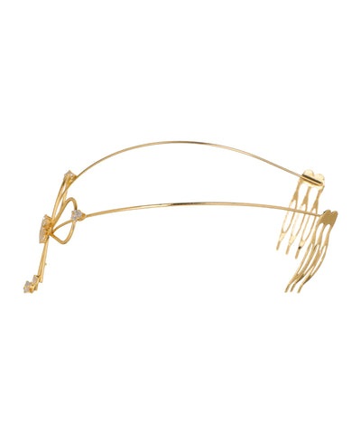 Bow and Floral Detail Tiara Headpiece | Stylika