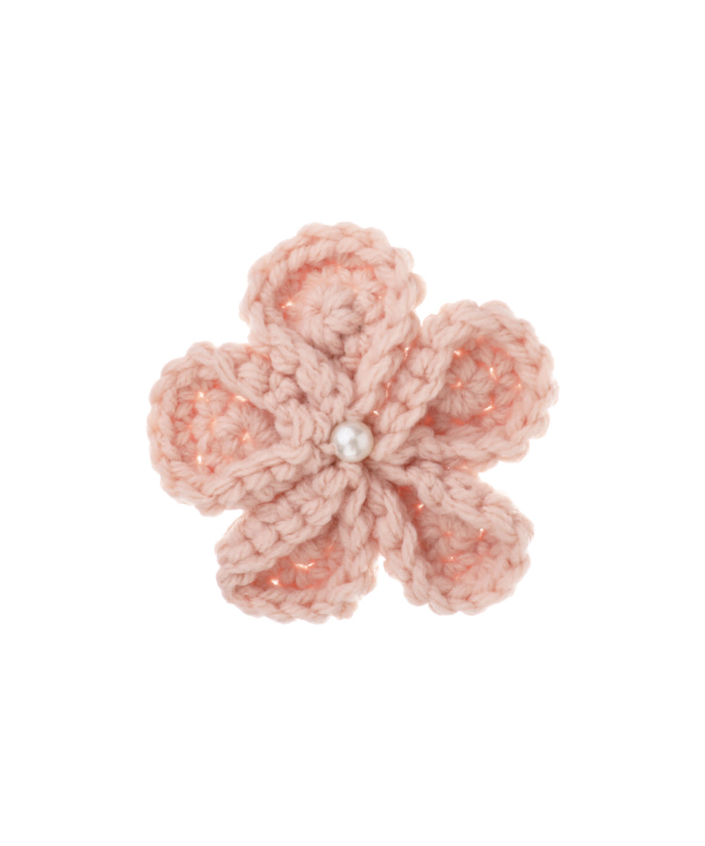 Textured Floral with Pearl Crochet Hair Clip| Stylika